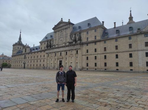 Fachada San Lorenzo de El Escorial, cerca de Madrid